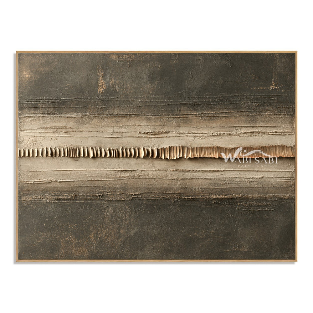 Central Seam in Charcoal and Sand — WS-0276 — artwork view