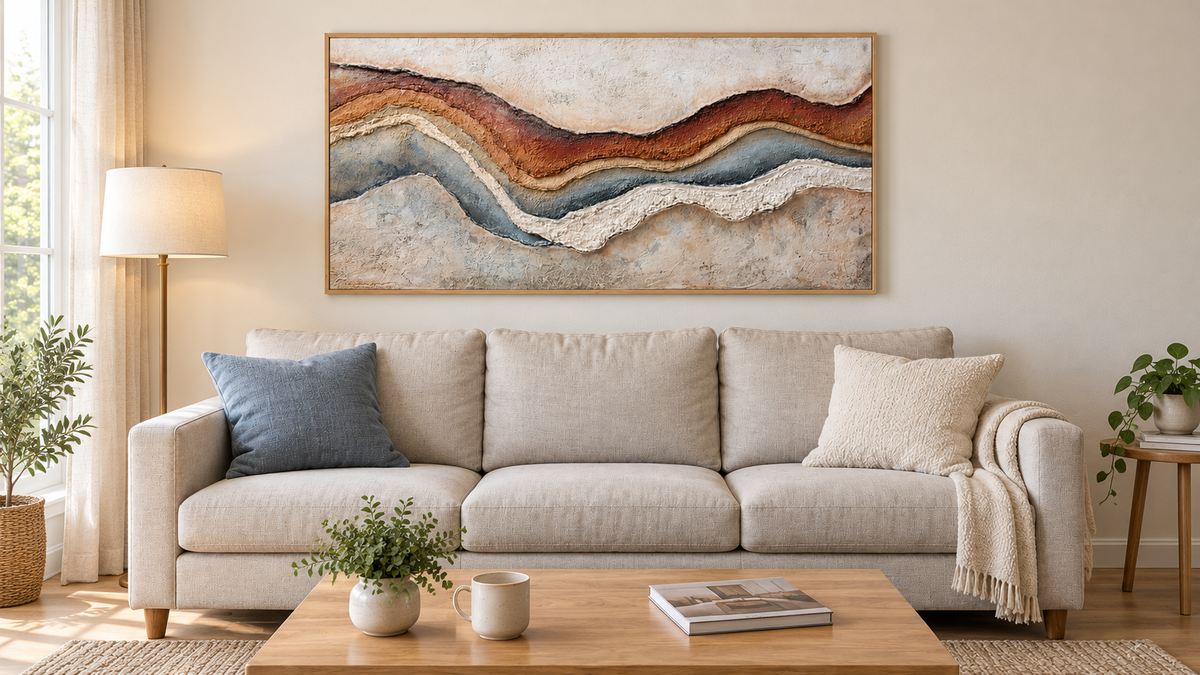 Room with artwork — shared styling example