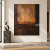 Amber Opening Abstract Painting shown in an open interior.