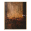 Amber Opening Abstract Painting on a white background.