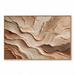 Fine lower contours in beige, cream, brown. Rough-looking upper patches.