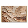 Fine lower contours in beige, cream, brown. Rough-looking upper patches.