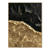 Black and Gold Faultline Painting on a white background.
