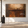 Bronze Divide Textured Wall Art shown in an open interior.