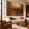 Bronze Divide Textured Wall Art shown above a sofa.