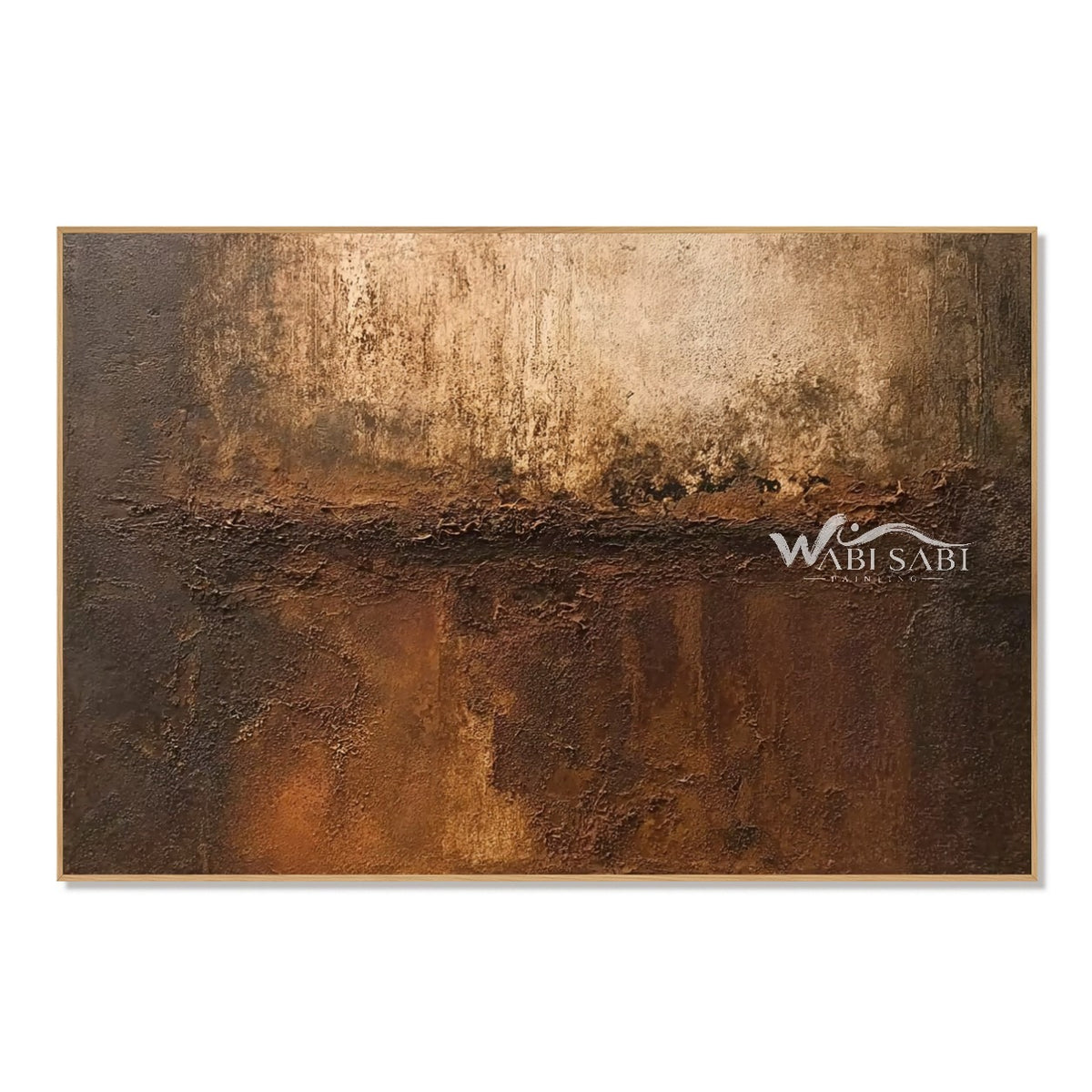 Bronze Divide Textured Wall Art on a white background.