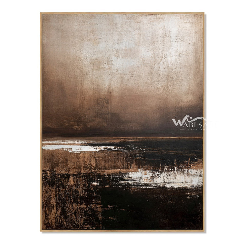 Brown Horizon with Broken White Reflections — WS-0129 — artwork view