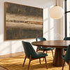 Central Seam in Charcoal and Sand shown in a dining area.
