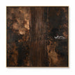 Fine central stripe column in copper, charcoal. Copper-brown and charcoal areas.