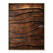 Stacked uneven bands in copper, brown. Copper-brown palette.