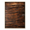 Stacked uneven bands in copper, brown. Copper-brown palette.