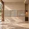 Dots and Fine Lines 3-Piece Set shown in an open interior.