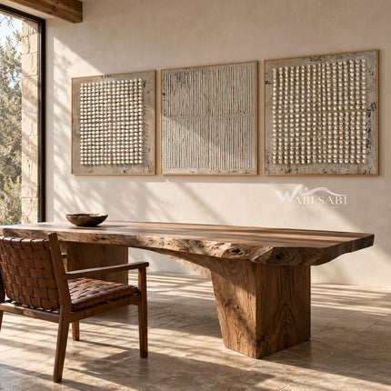 Dots and Fine Lines 3-Piece Set shown in a dining area.