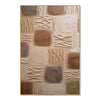 Earth Tone Blocks with Diagonal Marks Painting. Small areas of diagonal marks.