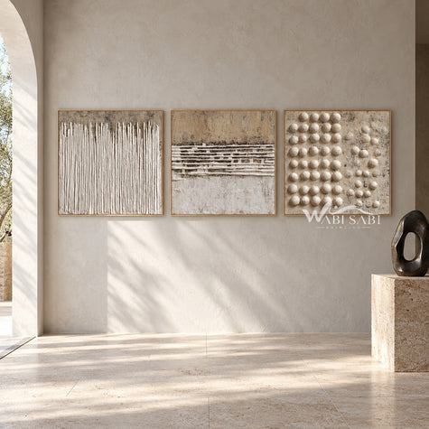 Fine Lines to Open Dots 3-Piece Set shown in an open interior.