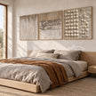 Fine Lines to Open Dots 3-Piece Set shown in a bedroom.