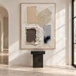 Four Gestures Neutral Abstract shown in an open interior.