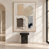 Four Gestures Neutral Abstract shown in an open interior.