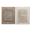 Grid and Ridges Neutral 2-Piece Set on a white background.