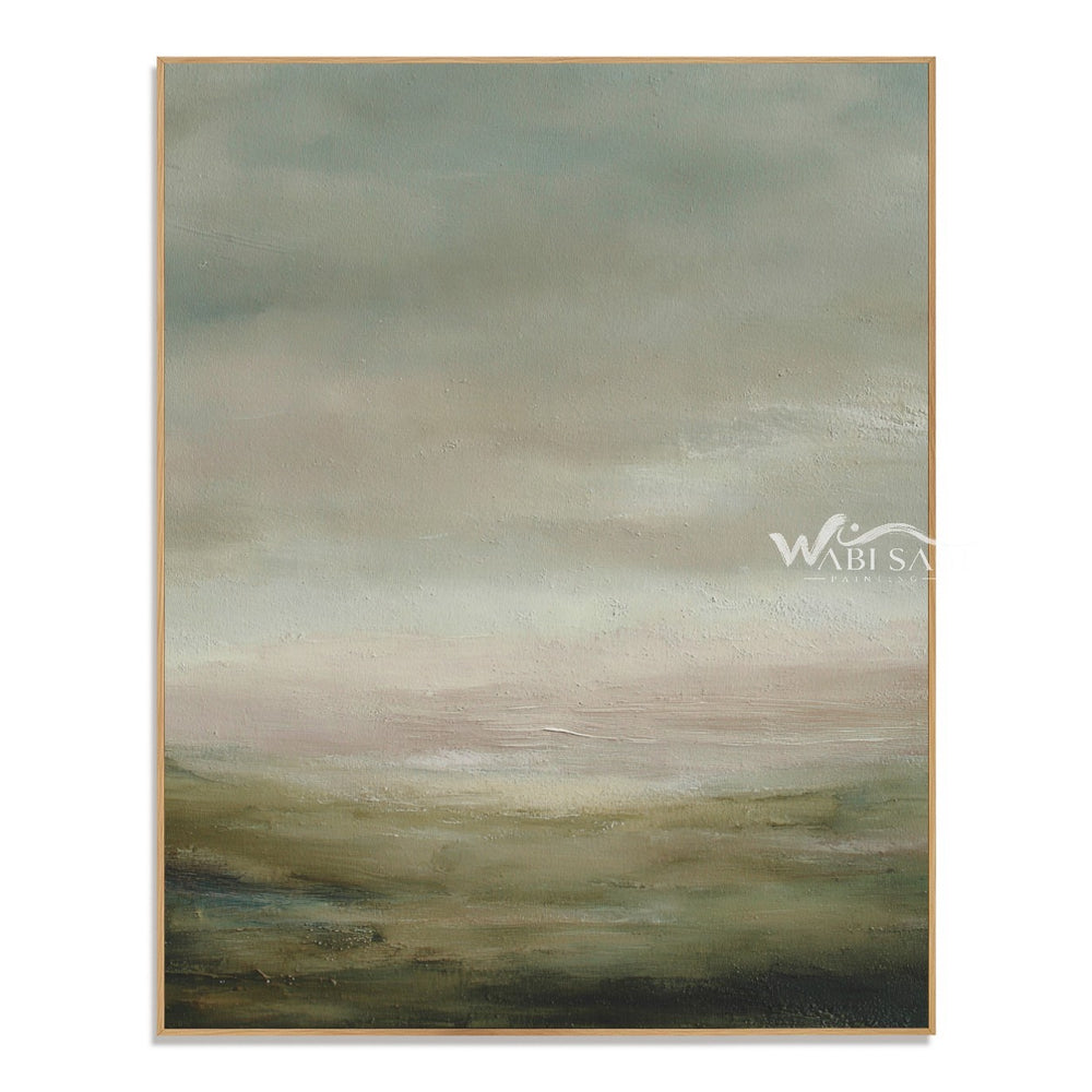 Hazy Sage Hills Landscape Painting — WS-0182 — artwork view
