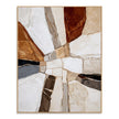 Ivory Crossroads Geometric Painting on a white background.