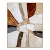 Ivory Crossroads Geometric Painting on a white background.