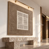 Ivory Line Study on Taupe shown above a console.