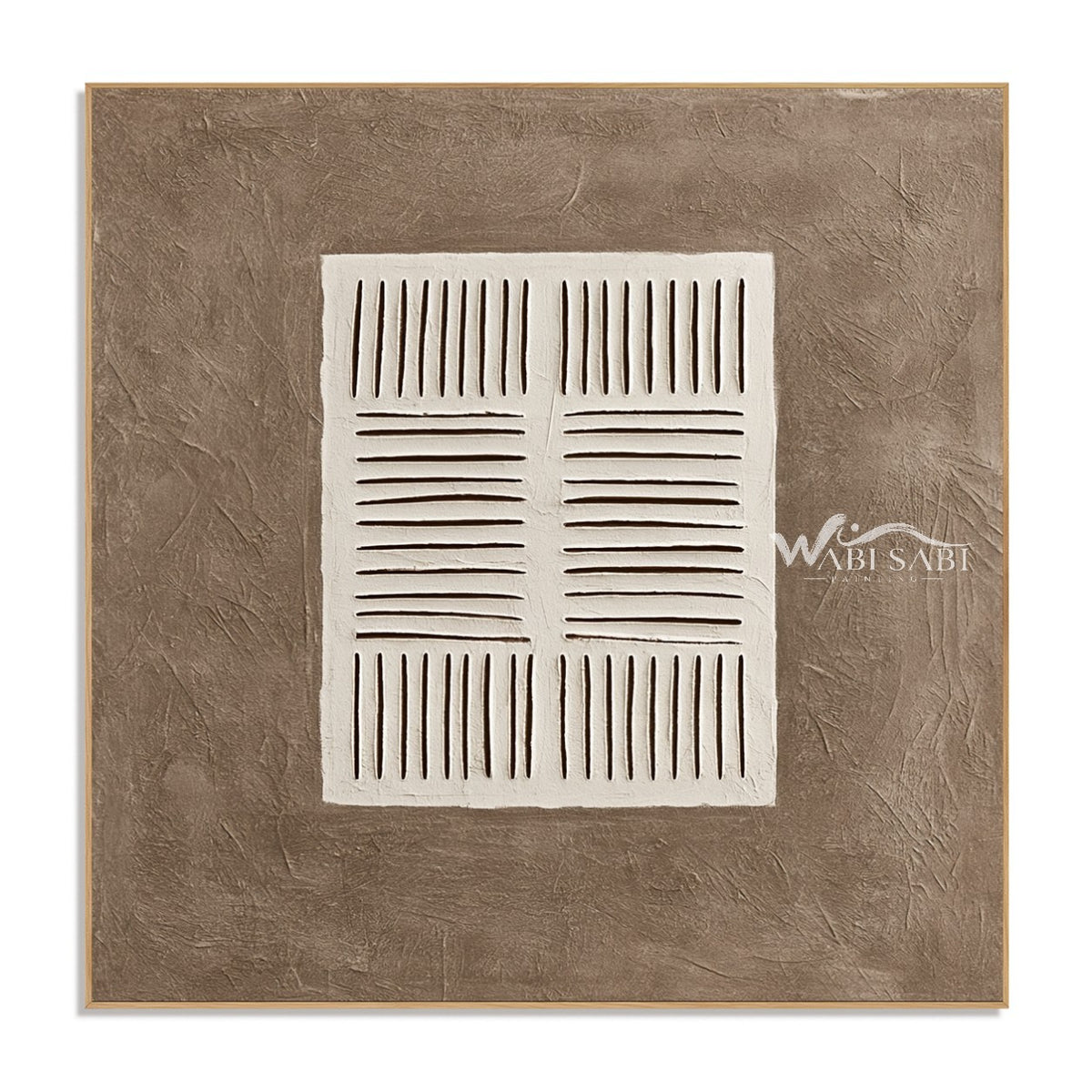 Ivory Line Study on Taupe on a white background.