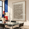 Ivory Ridge Field Abstract Painting shown in a dining area.