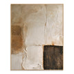 Ivory Rounded Blocks and Dark Ridges Painting. Dark ridged detail at the lower right.