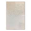 Ivory Texture Sweep and Dotted Grid Wall Art. Dotted square at the upper left.