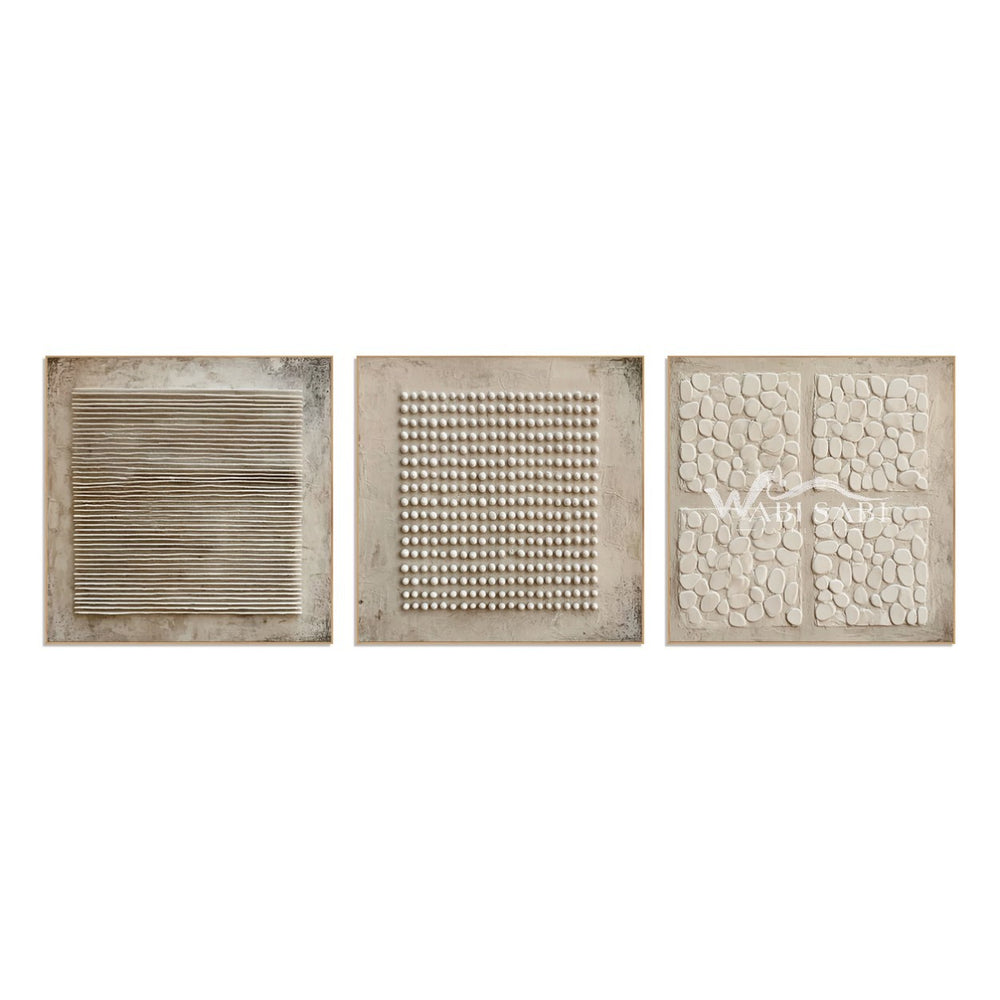 Lines Dots and Pebble Forms 3-Piece Set — WS-0279 — artwork view