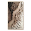 Narrow Canyon Ridges Textured Wall Art. Winding central opening.