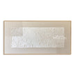 Offset White Texture and Corner Grids Wall Art. Grids extending beyond the block.