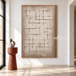 Open Crosshatch Textured Canvas shown in an open interior.