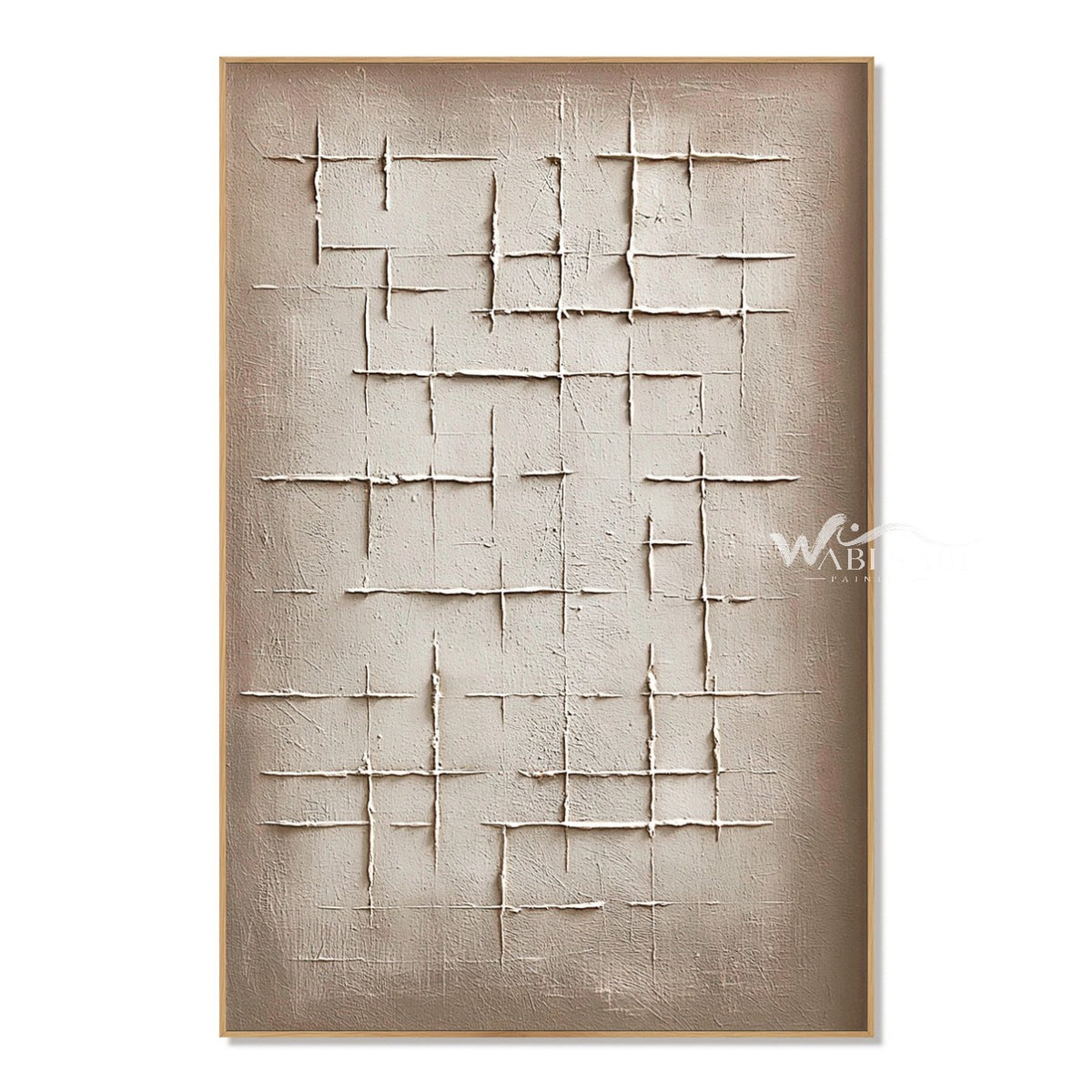 Open Crosshatch Textured Canvas on a white background.