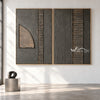 Quarter Circle and Lines 2-Piece Set shown in an open interior.