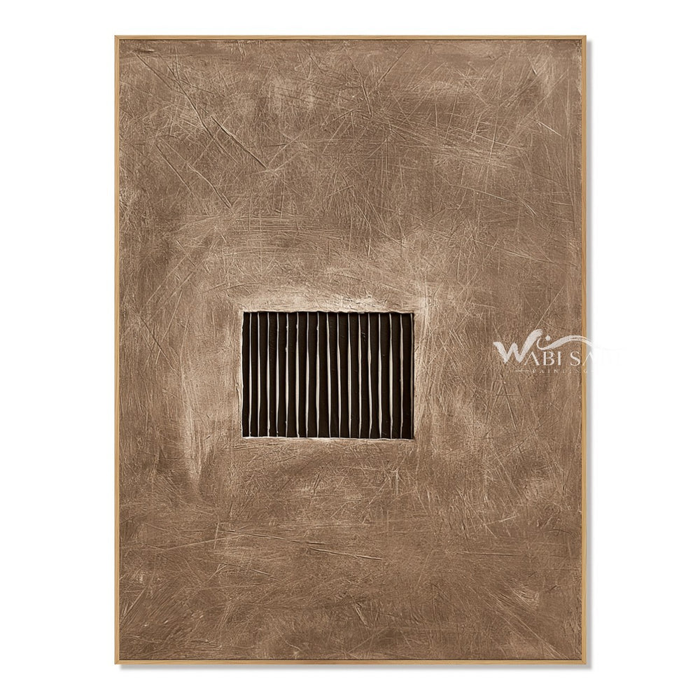 Quiet Aperture Taupe Abstract Art — WS-0255 — artwork view