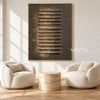 Raised Steps on Charcoal Canvas shown in a seating area.
