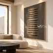 Raised Steps on Charcoal Canvas shown in a seating area.