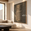 Raised Steps on Charcoal Canvas shown in a seating area.