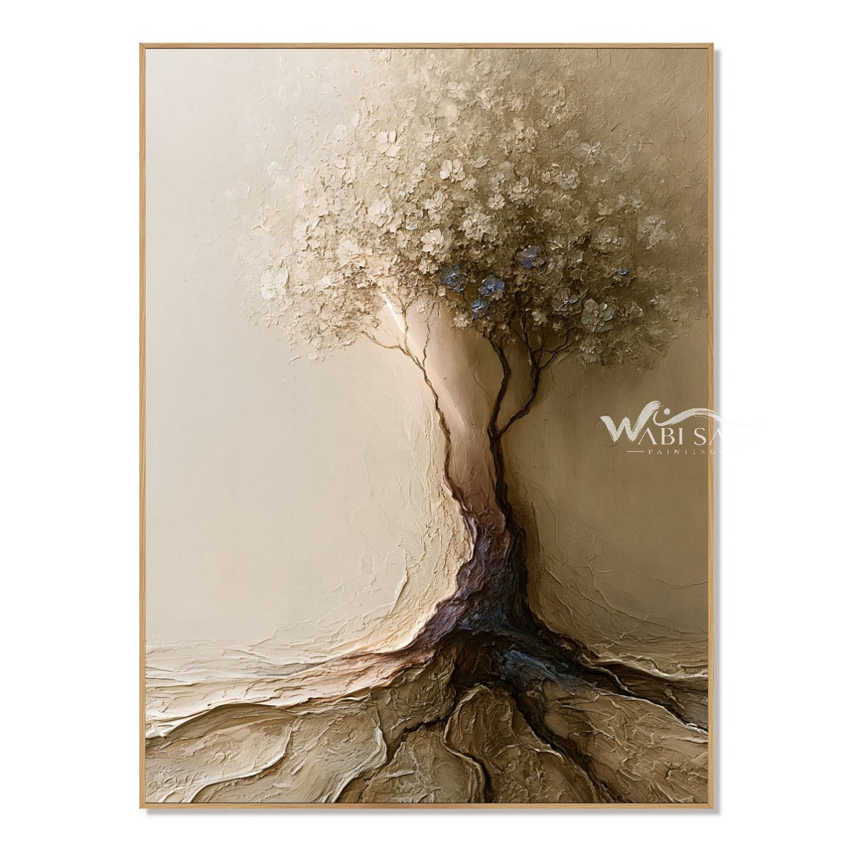 Rooted in Ivory Tree Painting on a white background.
