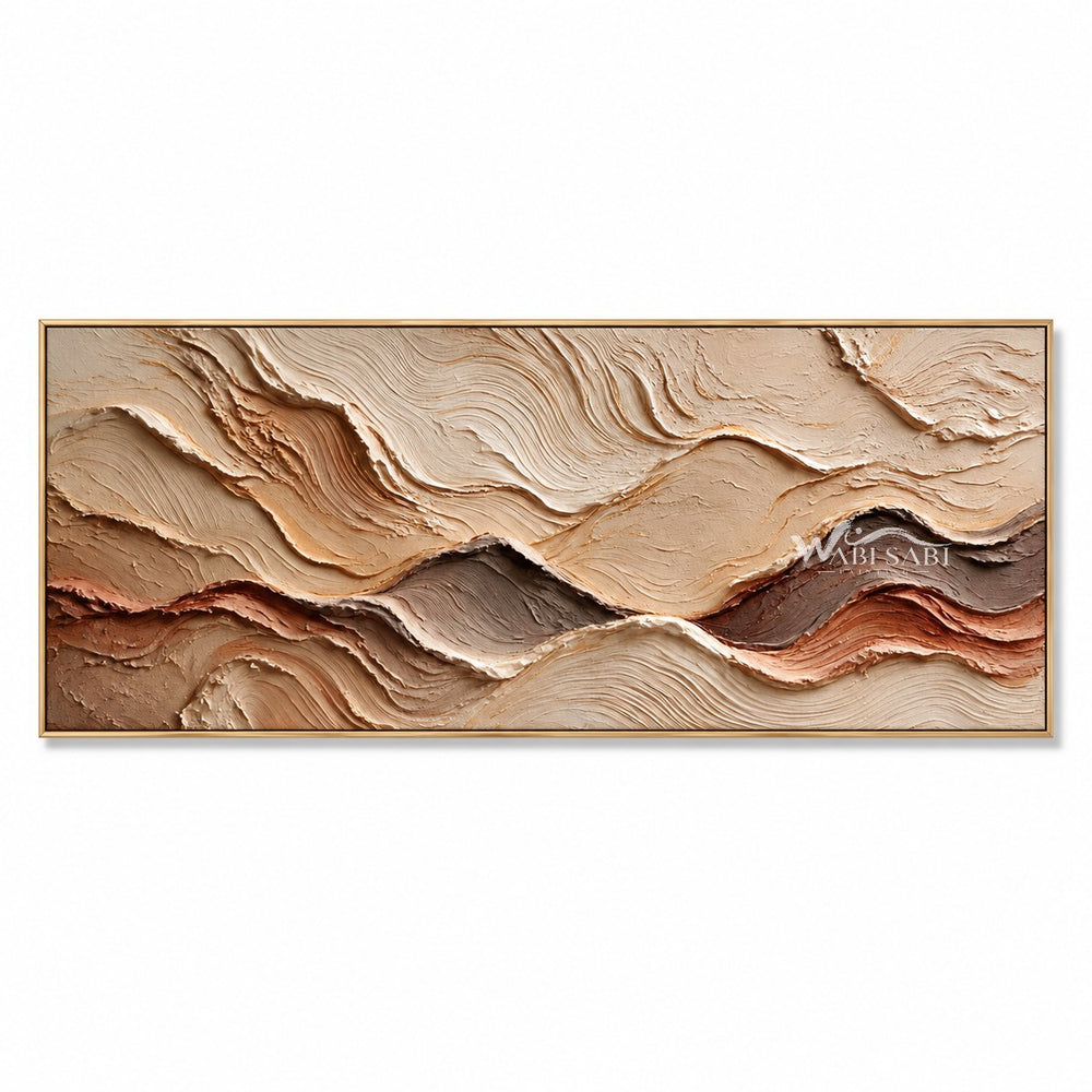 Sand and Terracotta Layer Panorama Wall Art — WS-0074 — artwork view