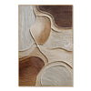 Sandstone Curves Abstract Canvas on a white background.