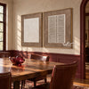 Scratch and Grid Neutral 2-Piece Set shown in a dining area.