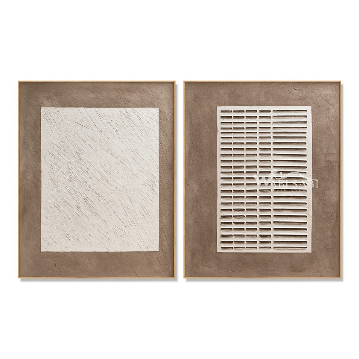 Scratch and Grid Neutral 2-Piece Set on a white background.