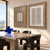 Small and Large Lines 2-Piece Set shown in a dining area.