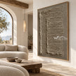Turning Lines in Taupe Canvas shown in a seating area.
