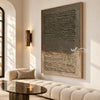 Two Fields in Earth Tones shown above a sofa.