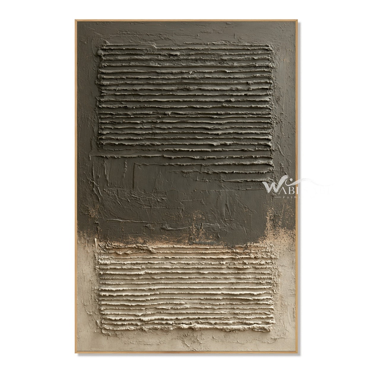 Two Fields in Earth Tones on a white background.